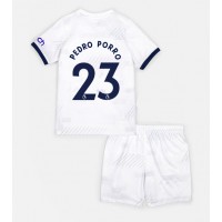 Tottenham Hotspur Pedro Porro #23 Heimtrikotsatz Kinder 2023-24 Kurzarm (+ Kurze Hosen)